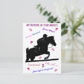 Carte Postale Chasseur Cheval Jumper (Debout devant)