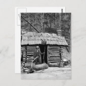 Carte Postale Chasseur de cerfs, 1901 (Devant / Derrière)