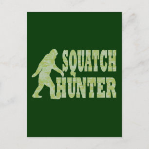 Carte Postale Chasseur de squatch en camouflage
