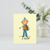 Carte Postale Chasseur de Stick Figure (Debout devant)