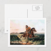 Carte Postale Chasseur des Prairies (Devant / Derrière)