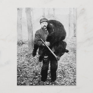 Carte Postale Chasseur d'ours, 1909