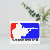 Carte Postale chasseur zombie 3 (Debout devant)