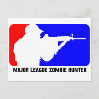 Carte Postale chasseur zombie 3