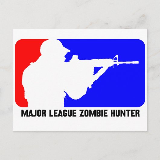 Carte Postale chasseur zombie 3 (Devant)