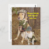 Carte Postale Chasseurs camouflés (Devant / Derrière)