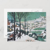 Carte Postale Chasseurs dans la neige de Bruegel (Devant / Derrière)
