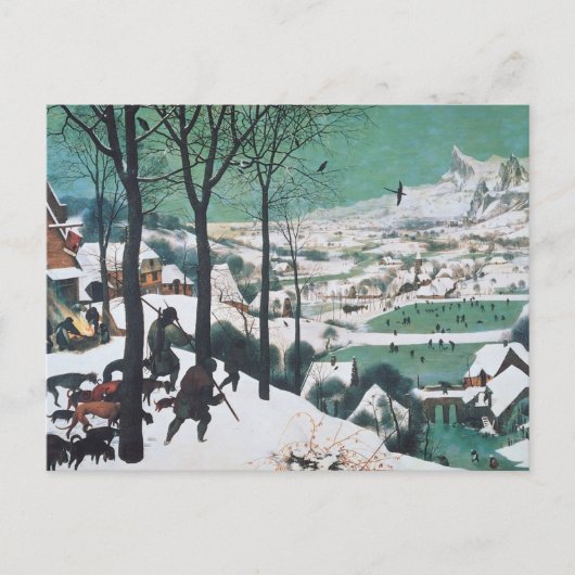 Carte Postale Chasseurs dans la neige de Bruegel (Devant)
