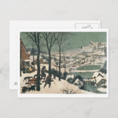 Carte Postale Chasseurs dans la neige - Janvier 1565 (Devant / Derrière)