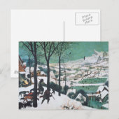 Carte Postale Chasseurs dans la neige par Bruegel (Devant / Derrière)