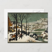 Carte Postale Chasseurs dans la neige par Pieter Bruegel l'Ancie (Devant / Derrière)