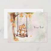 Carte postale Chat (Devant / Derrière)