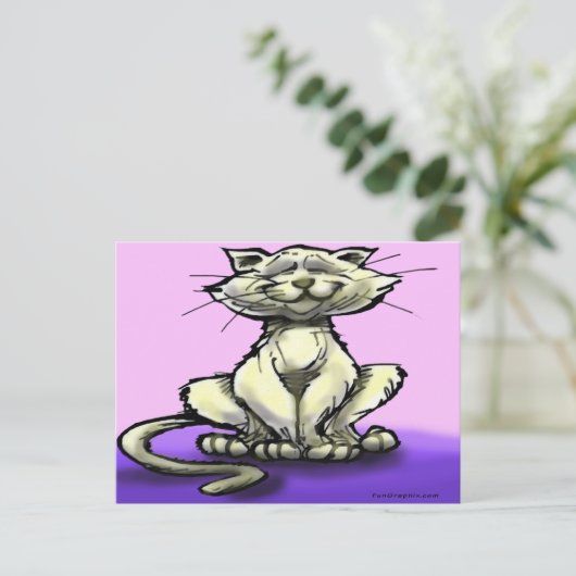 Carte Postale Chat (Debout devant)