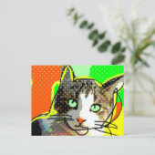 Carte Postale chat 02 (Debout devant)