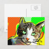 Carte Postale chat 02 (Devant / Derrière)