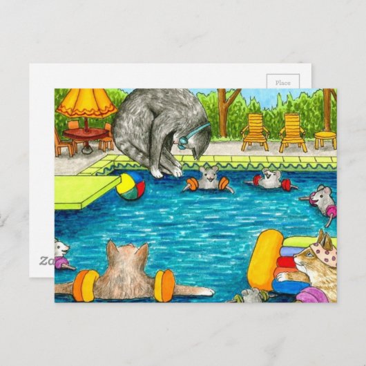 Carte Postale Chat 383 (Devant / Derrière)