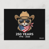 Carte Postale Chat 4 juillet (Dos)