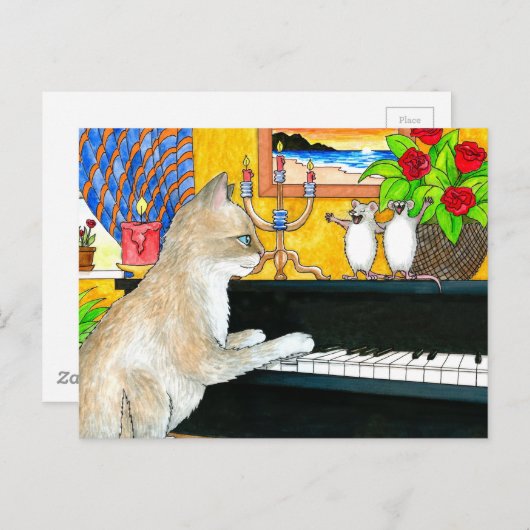 Carte Postale chat 506 (Devant / Derrière)