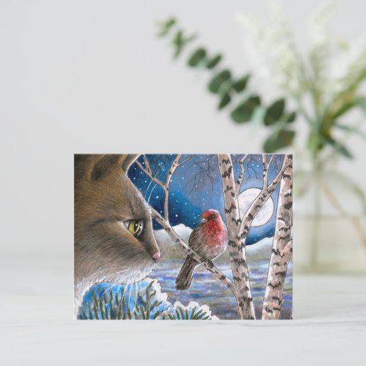 Carte Postale Chat 600 (Debout devant)