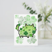 Carte Postale Chat à Clover Vert (Debout devant)