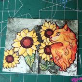 Carte Postale Chat à coon de Ginger Maine