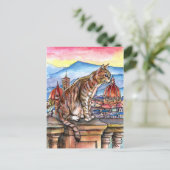 Carte Postale Chat à Florence (Debout devant)