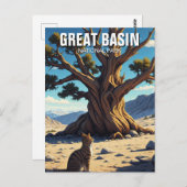 Carte Postale Chat à Great Basin Parc national du Nevada (Devant / Derrière)