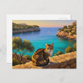 Carte Postale Chat à Majorque Espagne Voyage (Devant / Derrière)