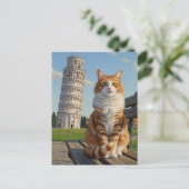 Carte Postale Chat à Pise Italie (Debout devant)