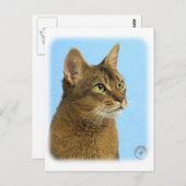 Carte Postale Chat abyssinien 9Y009D-032 (Devant / Derrière)