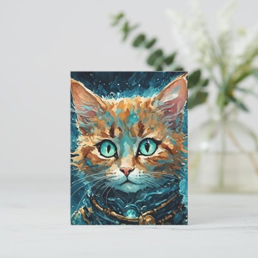 Carte Postale Chat adorable (Debout devant)