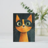 Carte Postale Chat adorable (Debout devant)