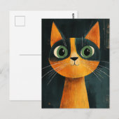 Carte Postale Chat adorable (Devant / Derrière)