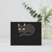 Carte Postale Chat Amusant Design Chats Cute Paw Animaux (Debout devant)
