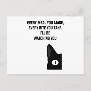 Carte Postale Chat Animaux Chats Kitten Amoureux des chats Cute 