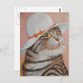 Carte Postale chat arrogant (Devant / Derrière)