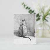 Carte Postale Chat assis, vu de derrière (1812) (Debout devant)