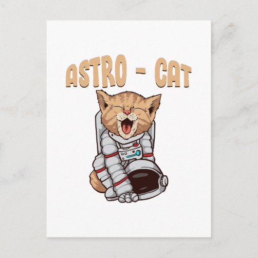 Carte Postale Chat Astro (Devant)