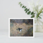 Carte Postale Chat attrapé un oiseau, Bruno Liljefors (Debout devant)