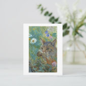 Carte Postale Chat attrapé un oiseau, Bruno Liljefors (Debout devant)