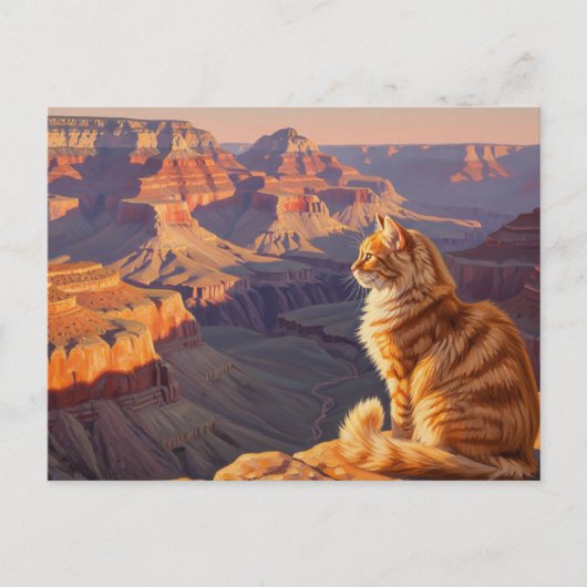 Carte Postale Chat au Parc national du Grand Canyon (Devant)