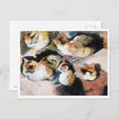 Carte Postale Chat, August Macke (Devant / Derrière)