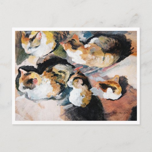 Carte Postale Chat, August Macke (Devant)