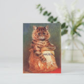 Carte Postale Chat aux douceurs mixtes par Louis Wain (Debout devant)