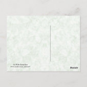 Carte Postale Chat aux yeux verts (Dos)