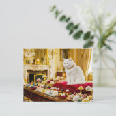 Carte Postale Chat avec collection de souris de luxe (Debout devant)