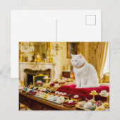 Carte Postale Chat avec collection de souris de luxe (Devant / Derrière)