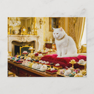 Carte Postale Chat avec collection de souris de luxe