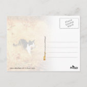 Carte Postale Chat avec oiseau dans la bouche (Dos)