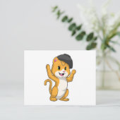 Carte Postale Chat avec Ramen Bowl (Debout devant)